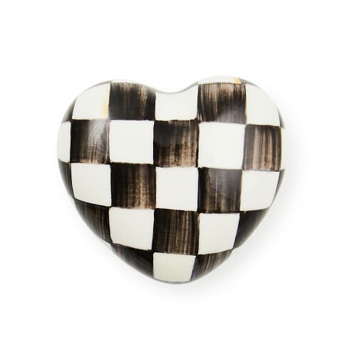 Courtly Check Heart Knob