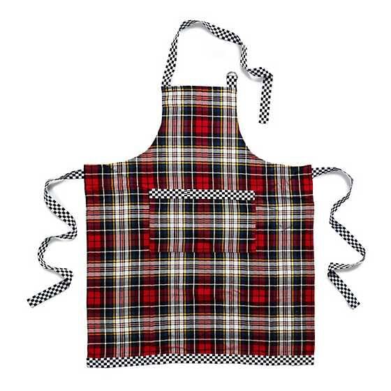 Tartan Check Woven Apron