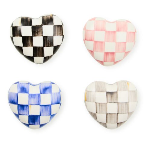 Royal Check Heart Knob