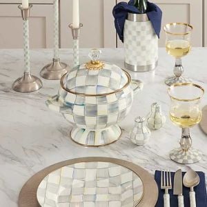 Sterling Check Tureen