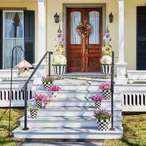 Flower Market Garden Pot - White