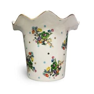 Flower Market Garden Pot - White
