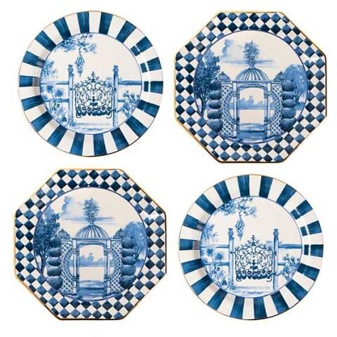 Royal Toile Small Plates - Set of 4