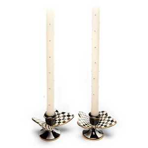 Courtly Check Butterfly Candle Holders - Set of 2