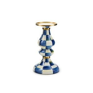 Royal Check Medium Pillar Candlestick