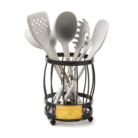 Sterling Check Utensil Caddy Set