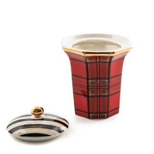 Tartan Cotton Box - Red