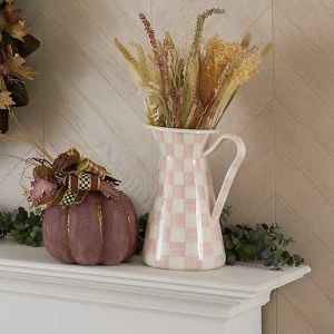 Rosy Check Kitchen Canister, Small