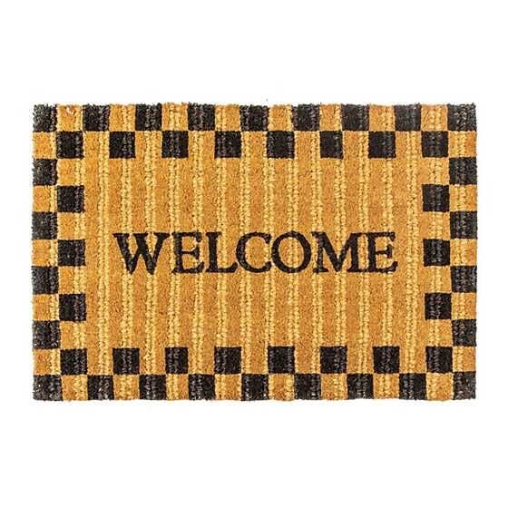 Welcome Checked Entrance Mat