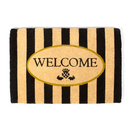 Welcome Awning Stripe Entrance Mat