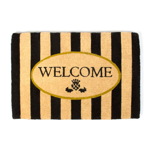 Welcome Awning Stripe Entrance Mat