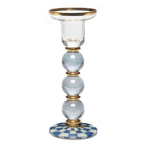 Royal Check Sphere Candlestick - Large