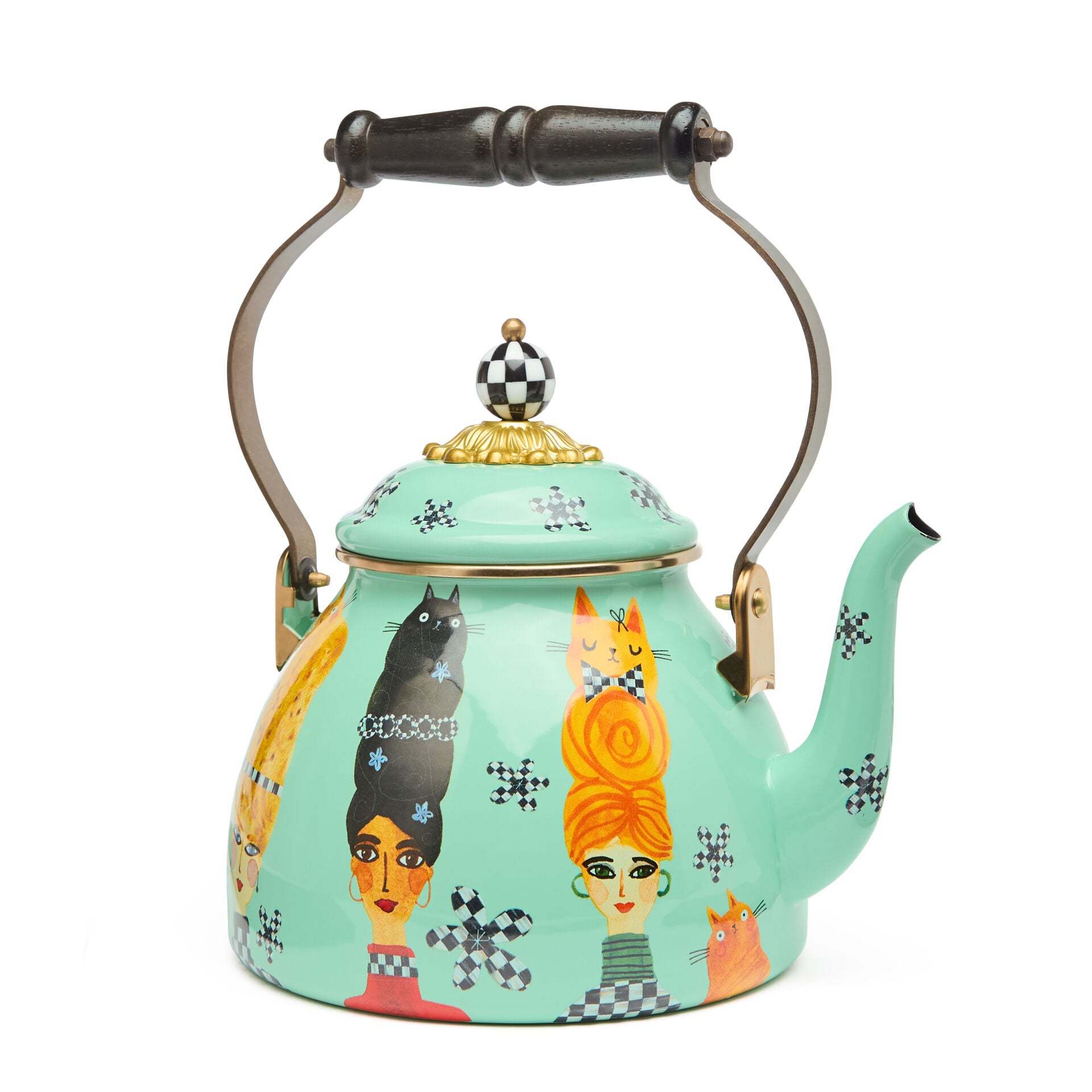 Cat Lady 2 Quart Tea Kettle