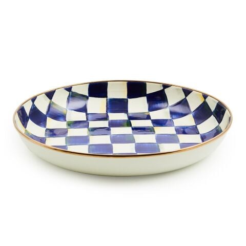 Royal Check Enamel Abundant Bowl