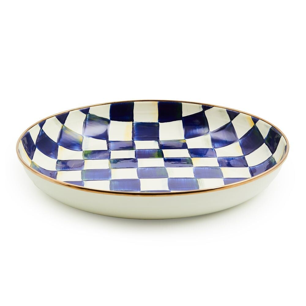 Royal Check Enamel Abundant Bowl
