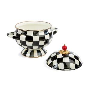 Courtly Check Enamel Tureen