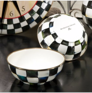 Courtly Check Enamel Everyday Bowl
