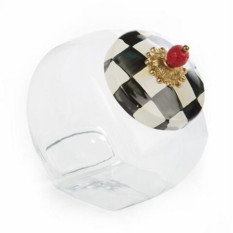 Cookie Jar with Courtly Check Lid