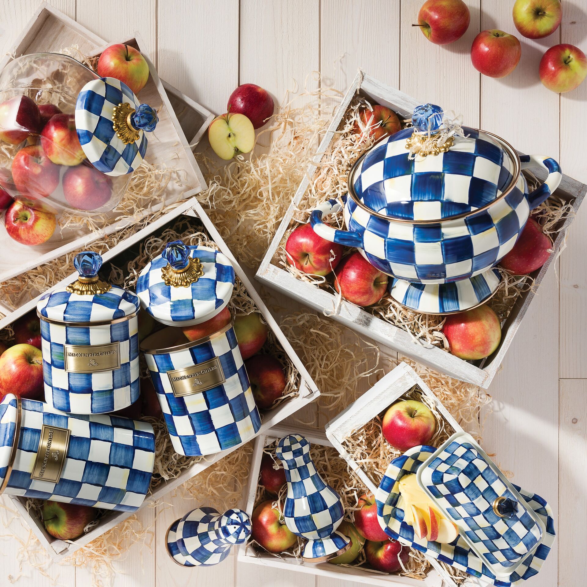 Royal Check Enamel Tureen
