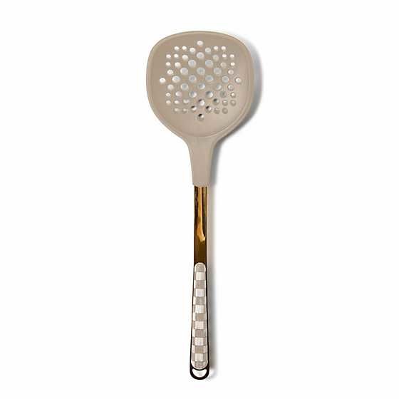 Mocha Check Slotted Turner