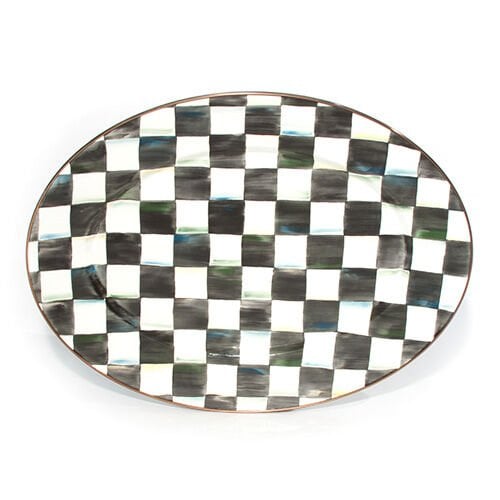 Courtly Check Medium Oval Platter