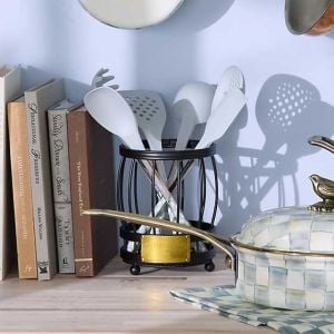Sterling Check Utensil Caddy Set