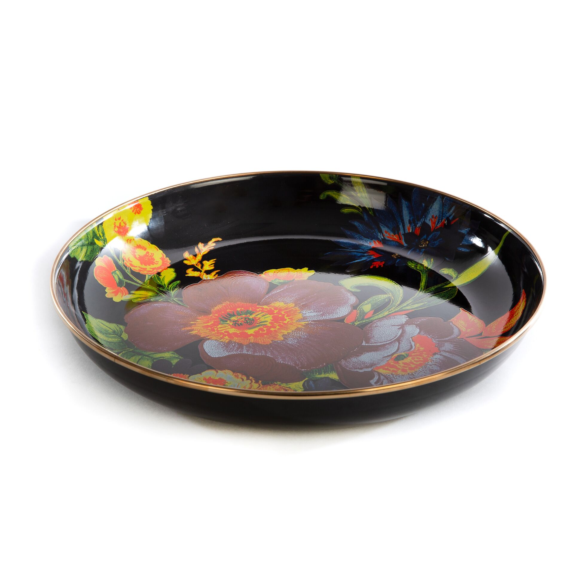Flower Market Abundant Bowl - Black