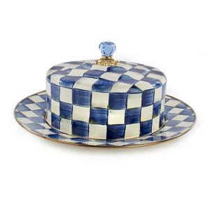 Royal Check Enamel Cake Carrier