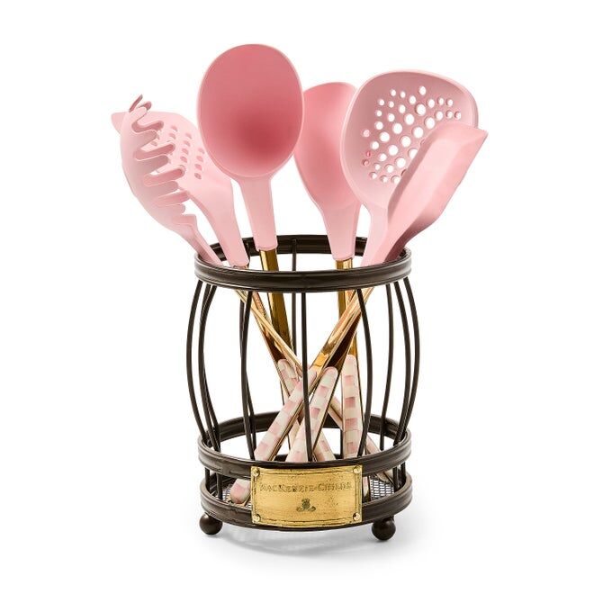 Rosy Check Utensil Caddy Set