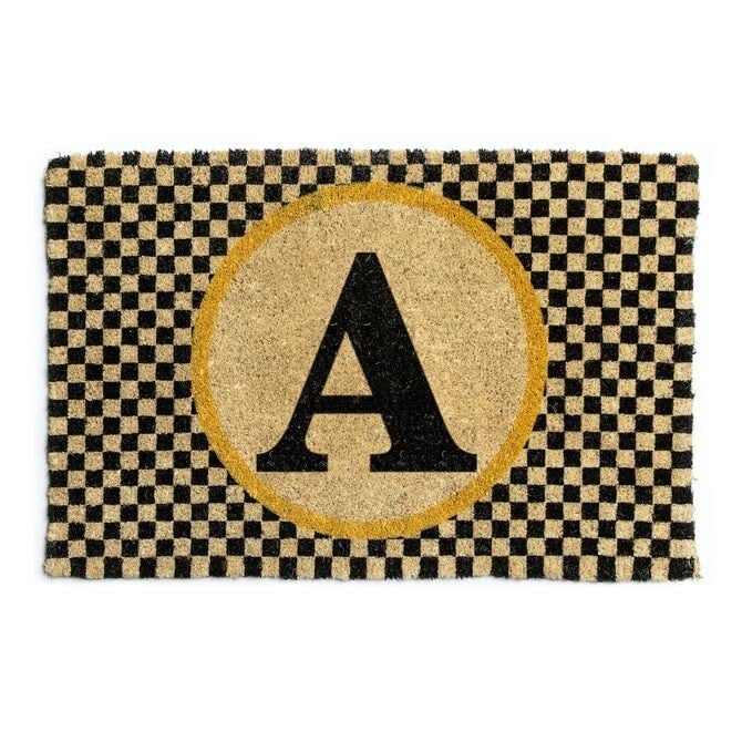 Monogrammed ''A'' Entrance Mat