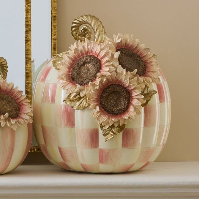 Rosy Check Large Sunflower Pumpkin