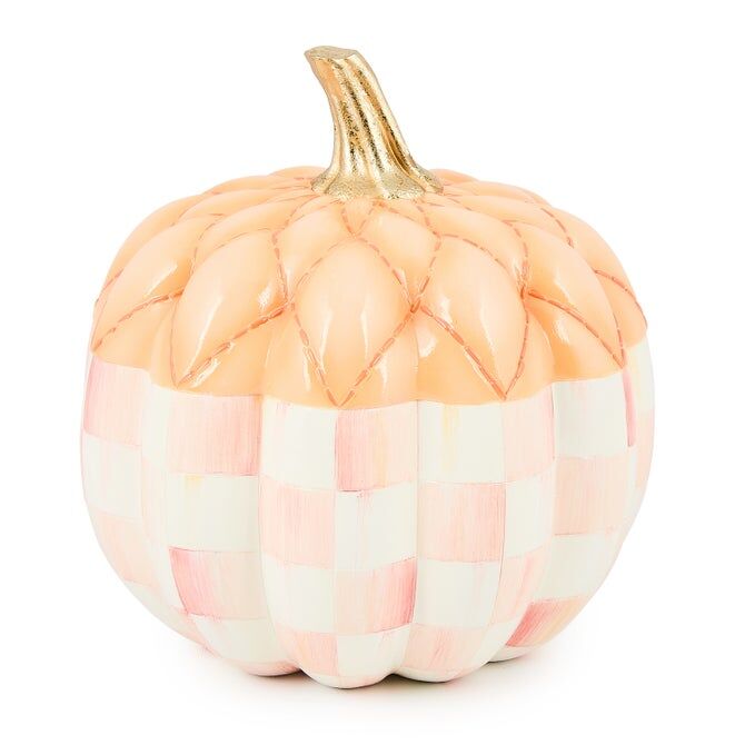 Rosy Check Fairytale Quilted Pumpkin