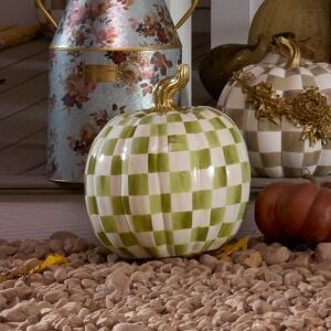 Moss Check Large Pumpkin