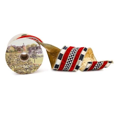 Courtly Regal Red 4'' Ribbon