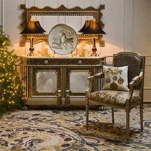 Courtly Stripe Vase Lamp