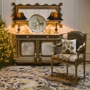 Courtly Stripe Vase Lamp