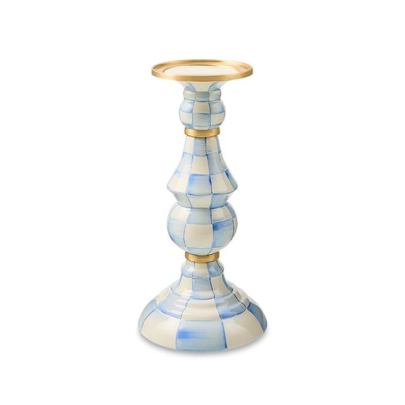Sky Check Large Pillar Candlestick