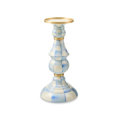 Sky Check Large Pillar Candlestick