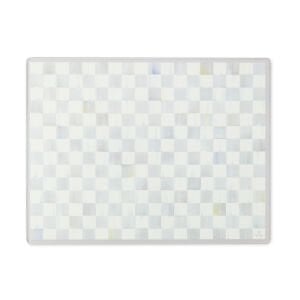 Sterling Check Glass Cutting Boards, Set of 2