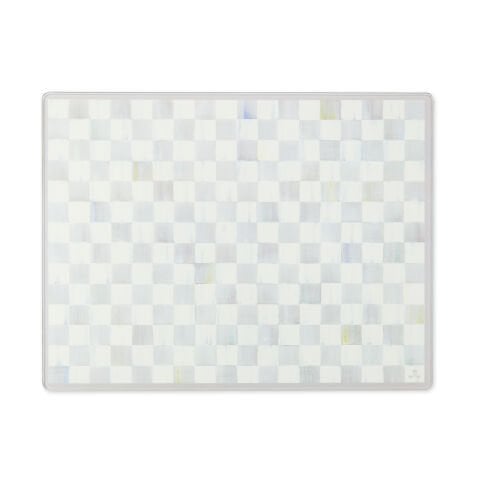 Sterling Check Glass Cutting Boards, Set of 2
