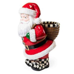 Granny Kitsch Santa Planter