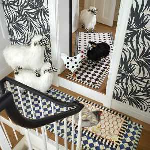 Courtly Check White Sheep - Large