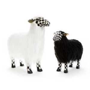 Courtly Check White Sheep - Large