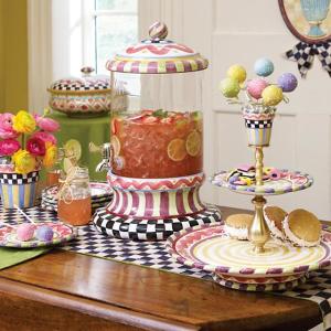 Courtly Check & Stripe Table Runner