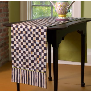 Courtly Check & Stripe Table Runner