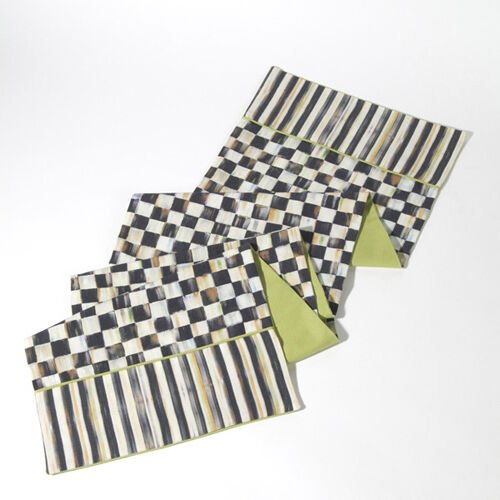 Courtly Check & Stripe Table Runner