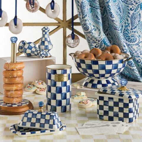 MacKenzie-ChildsRoyal Check Utensil Holder