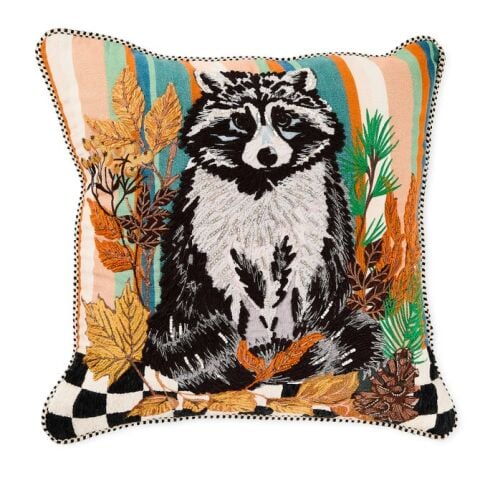 Raccoon Throw Pillow