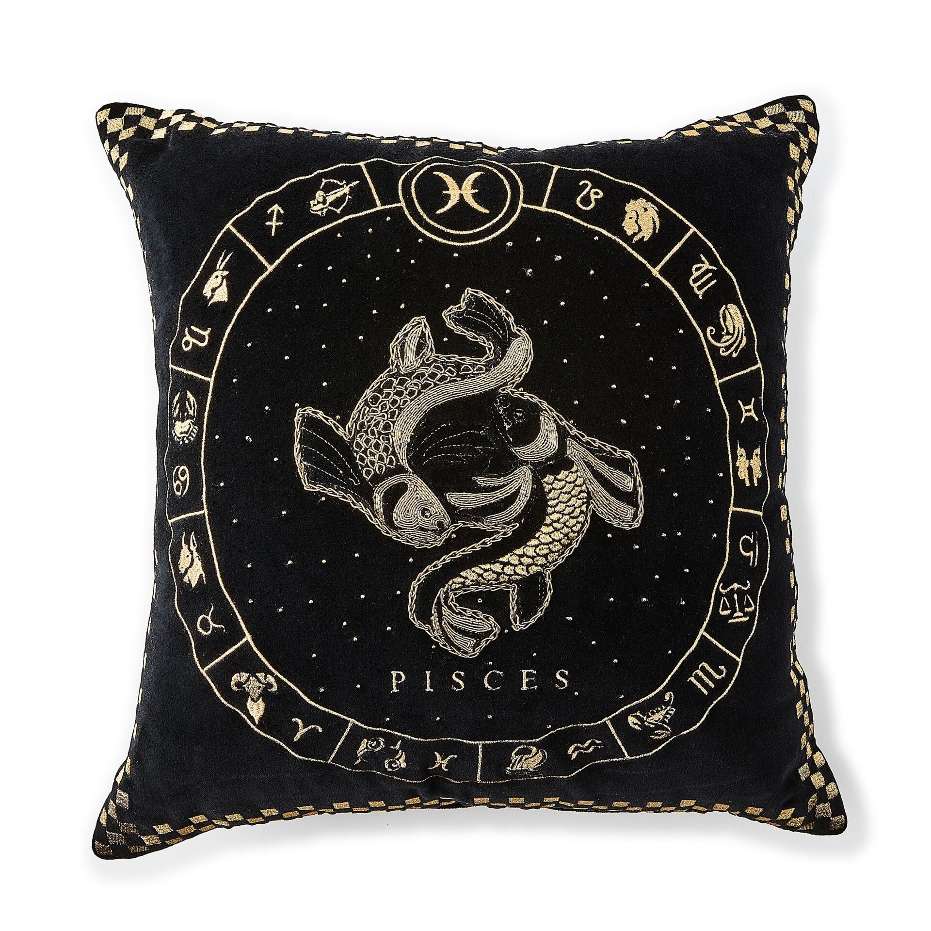 Pisces Zodiac Throw Pillow