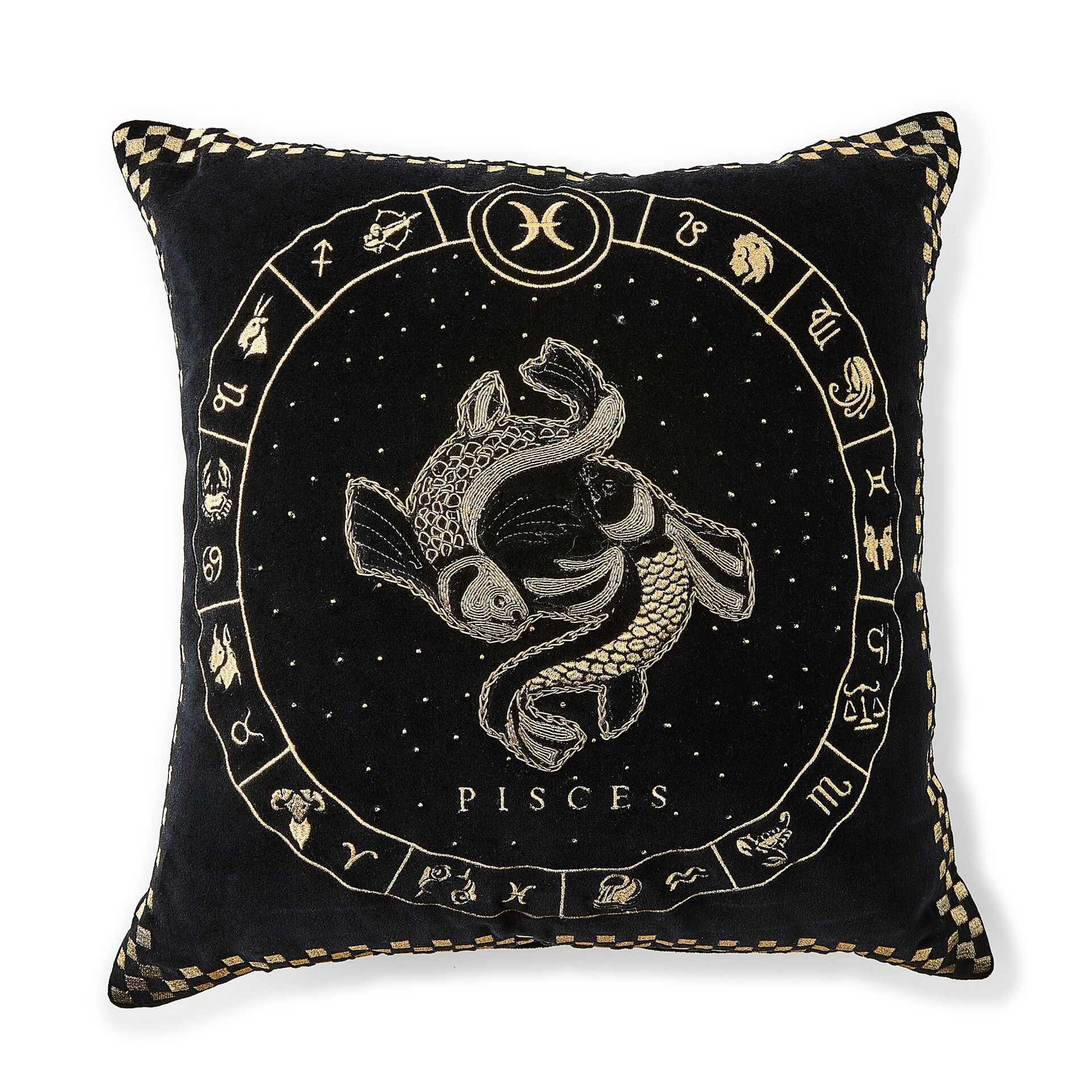 Pisces Zodiac Throw Pillow